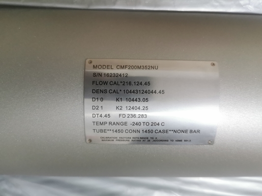 New Micro Motion ELITE CMF200M Coriolis Meter, 2 Inch (DN50), 316L Stainless Steel