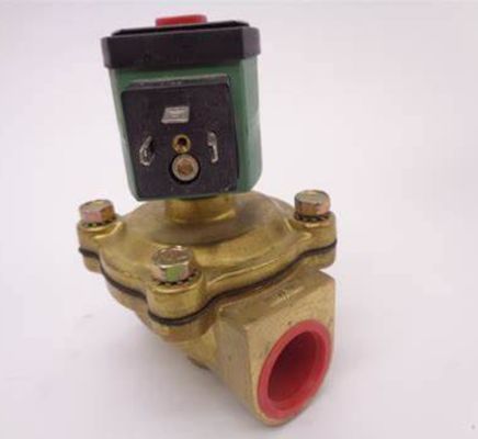 ASCO REDHAT SC8210G054 120V AC Brass Solenoid Valve Normally Closed 1 in Pipe Size
