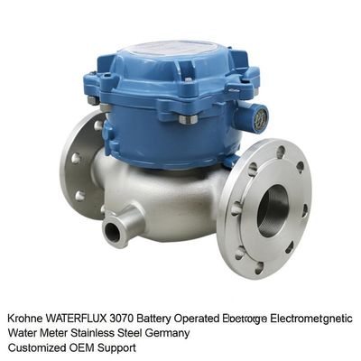 Krohne WATERFLUX 3070 Battery Operated Electromagnetic Water Meter with Max 16 barg Process Pressure and DN25...600 Flange Connections