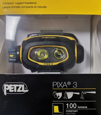 PIXA 3 Headlamp for Use in ATEX Explosive Environments, Suitable for Proximity Lighting. 100 Lumens