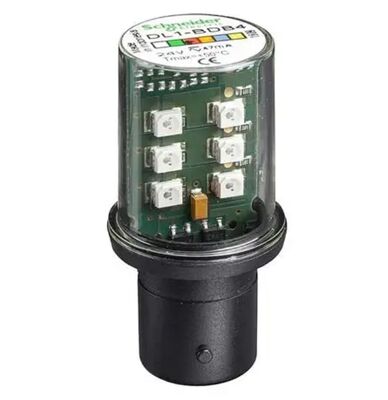 Schneider Electric DL1BDB4 Lamp, Blub, Protected LED, BA 15D Base, 24 VAC/DC