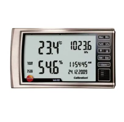 Testo 622 Thermohygrometer and Barometer with Air Temperature Pressure RH Measurement Alarm Alerts and Table Wall Mount