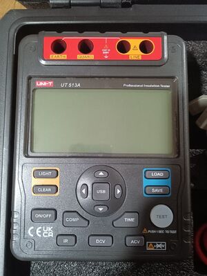 Original and brand-new UNI-T UT513A 5kV Basic Insulation Resistance Tester in stock