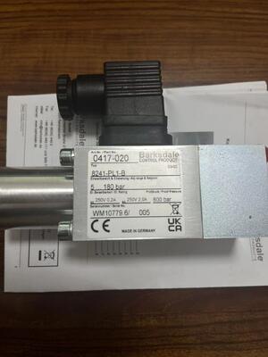 Barksdale 241-PL1-B-D-LH-PC-GE380   Pressure Switch - Mechanical pressure switch   0417-715
