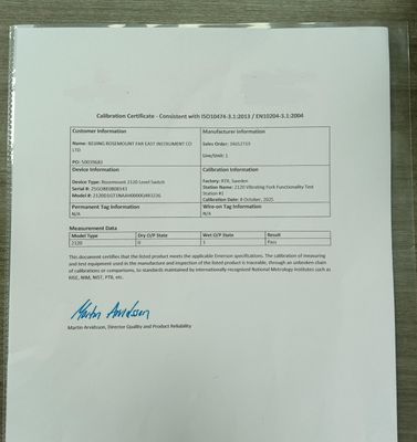 Emerson Rosemount 2120D1GT1NAAH0000Q4 Zinc Alloy Vibrating Fork Liquid Level Switch with 10kg Capacity 12V DC and 1450 psi Working Pressure