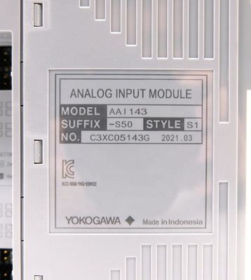 Yokogawa AAI Series AAI135-H50 AAI143-H53 AAI841-H00 DCS Analog Output/Input Module AAI143-S50