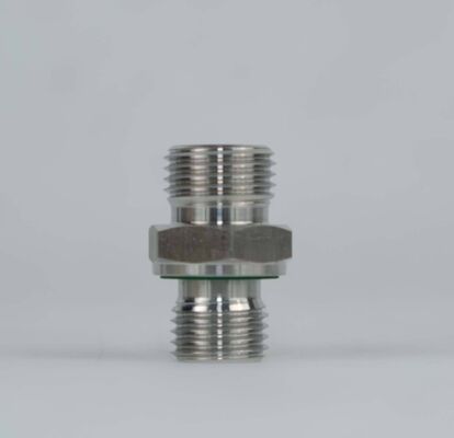 Swagelok Type Stainless Steel 316 High Pressure Forged Zinc Plated Hex Coupling 1/4 Inch 3/8 Inch NPT Male Water Pipe Fittings