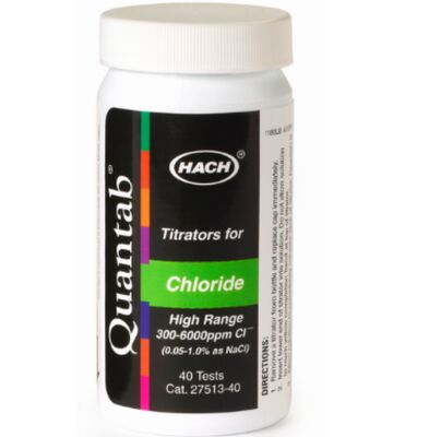 hach Chloride QuanTab Teststrips, 30-600 mg/l,Productenummer: 2744940