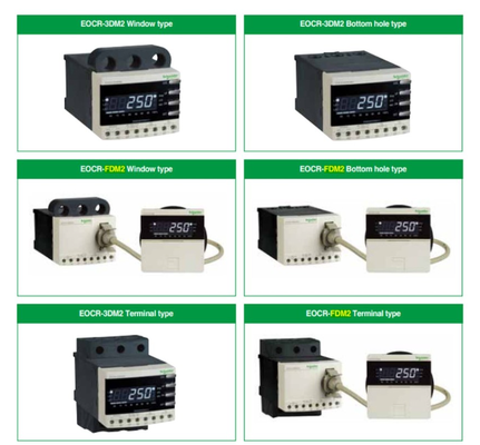 Protection relay, EOCR Digital, 0.5 to 60A, 100 to 240VAC/DC, window connt, for motor protection SCHNEIDER EOCR 3DM2-WRDUWZ