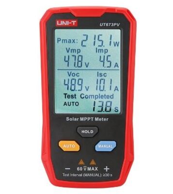 UNI-T UT673PV-module Maximale vermogenspanningstroommeter