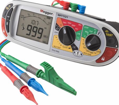 Megger MFT1721 Multifunctionele installatietester voor uitgebreide elektrische testen