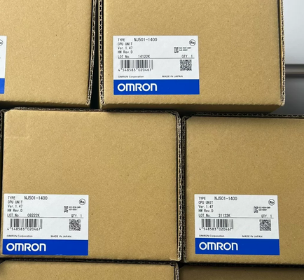 New original Omron NJ501-1400 CPU PLC module with OPC-UA, 20 MB program capacity, and built-in EtherCAT and EtherNet/IP