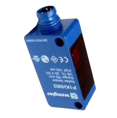 Wenglor P1KK001 Retro-Reflex Sensor for Transparent Objects with 1500 mm Range and 2000 Hz Switching Frequency