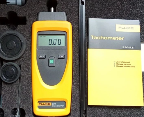 Fluke 931 Contact and Non-Contact Dual-Purpose Tachometers with 1-year warranty