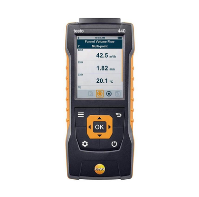 Testo 440 Hoge nauwkeurigheid Brede bereik Intelligente temperatuurvochtigheidsregelaar Digitaal scherm 0.1C/F Resolutie 1 Jaar